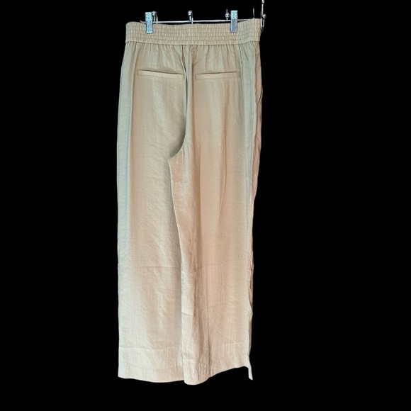 Madewell The Carley Wide Leg Pants in Softdrape Khakis Tan Medium NWT - Picture 6 of 11